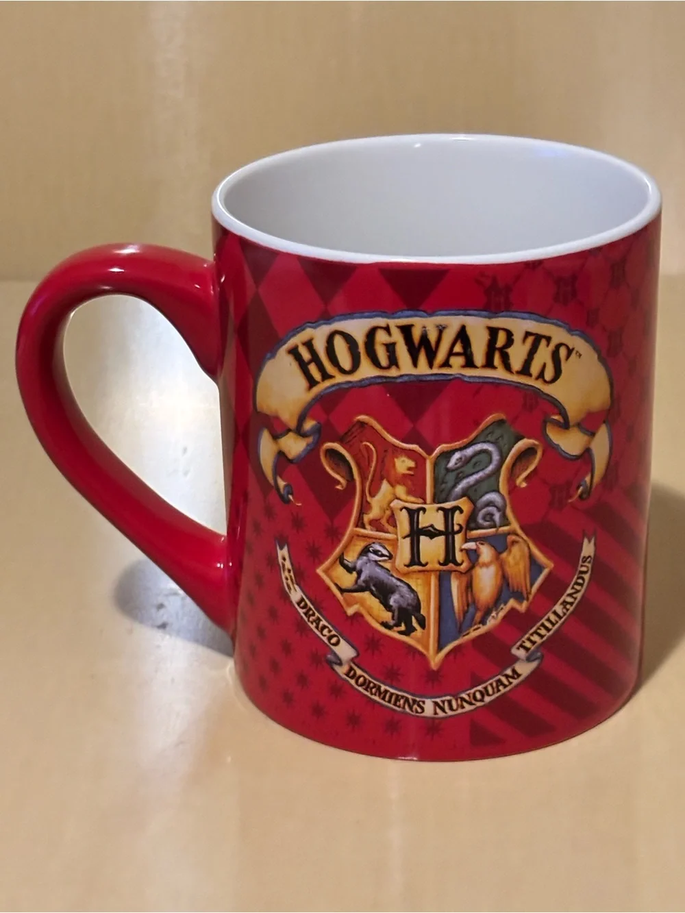 Harry Potter Hogwarts Red Orange Ceramic Mug